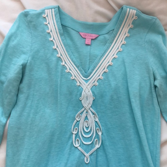 Blue Lilly Pulitzer dress - Picture 2 of 3